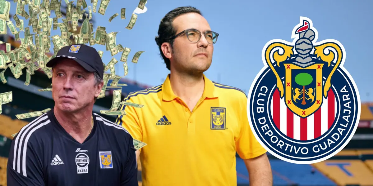 Siboldi con culebra y escudo de Chivas/FOTO: Esto