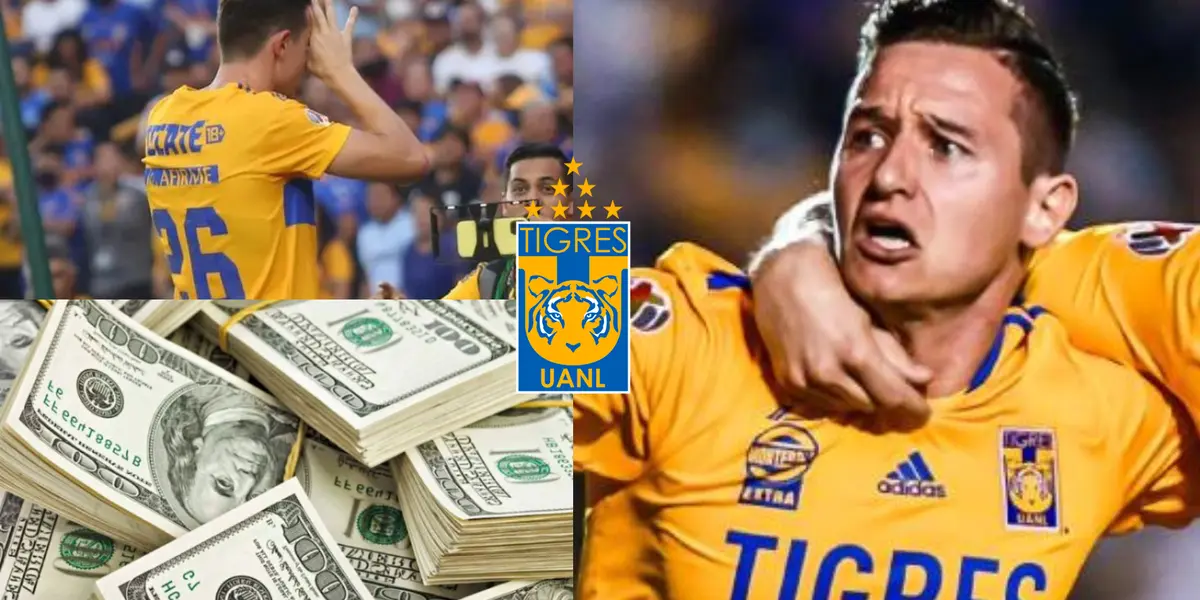 Thauvin tiene un jugoso bono cada vez que mete un gol o da asistencia con Tigres
