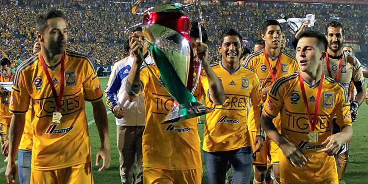 Tigres celebrando la Copa que ganaron en 2014 / Foto: MedioTiempo