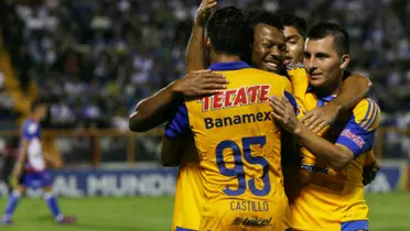 Tigres celebrando un gol (FUENTE: Milenio)