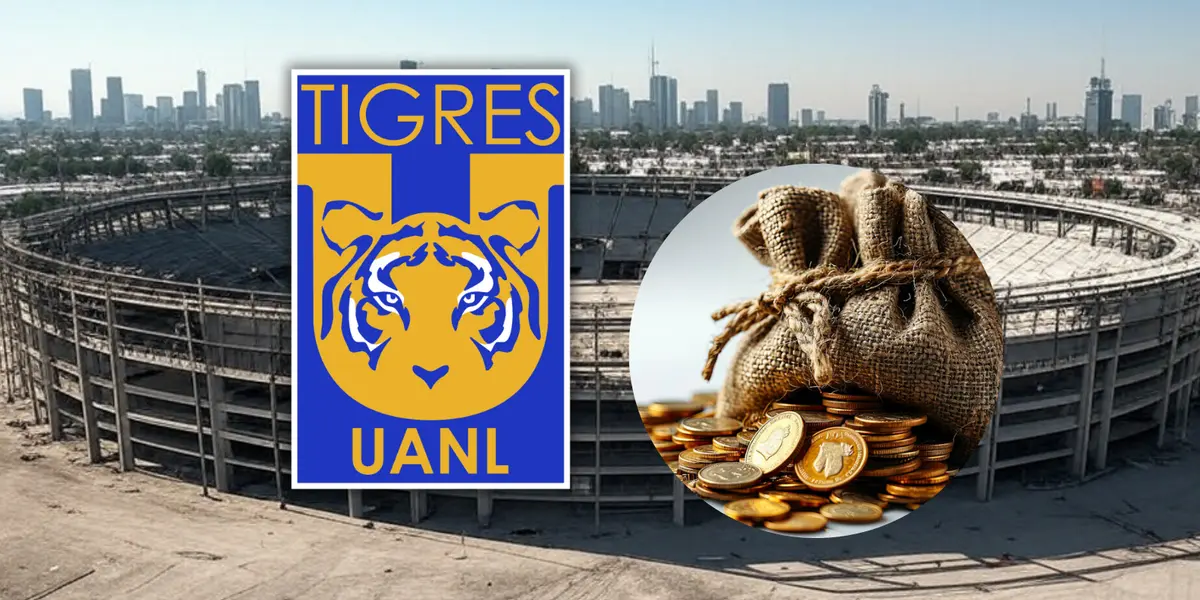 Tigres UANL Foto: Imagen creada con Grox y Escudoteca