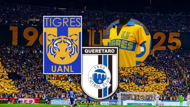 Tigres UANL vs Querétaro Foto: Tigres y Escudoteca