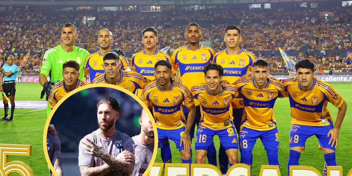 Tigres UANL y Sergio Ramos Foto: Tigres UANL y Rayados