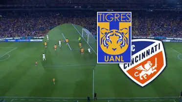 Tigres vs Cincinnati Foto: Captura de TUDN y Escudoteca