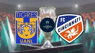 Tigres vs Cincinnati Foto: Concacaf y Escudoteca