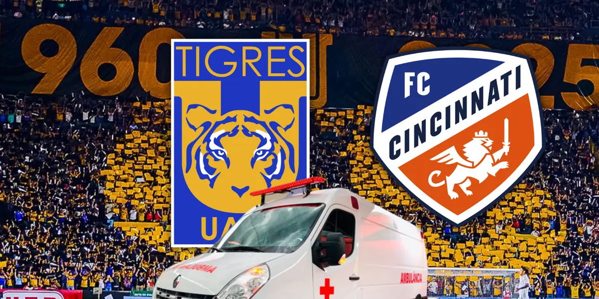 Tigres vs Cincinnati Foto: Concachampions, Escudoteca y Pexels