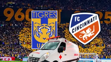 Tigres vs Cincinnati Foto: Concachampions, Escudoteca y Pexels