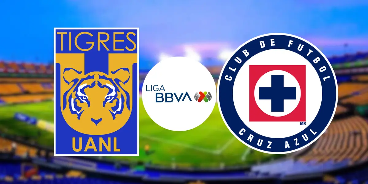 Tigres vs Cruz Azul Foto: Escudoteca y Liga MX