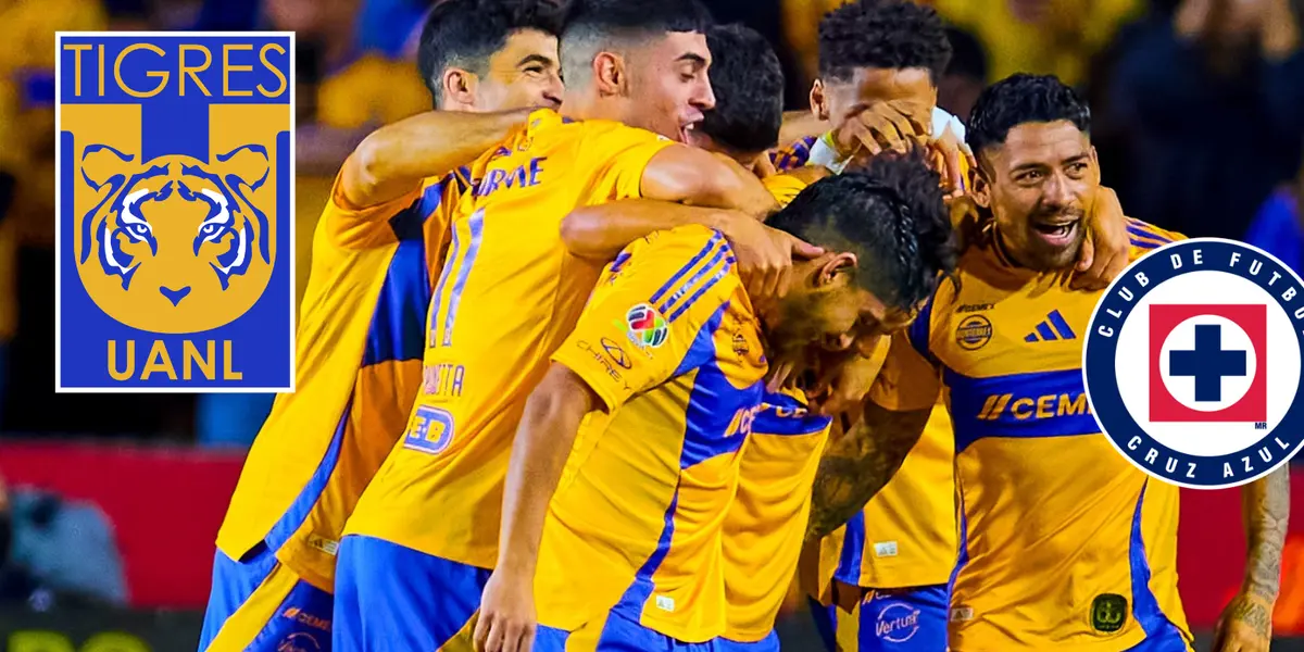 Tigres vs Cruz Azul Foto: Tigres UANL y Escudoteca