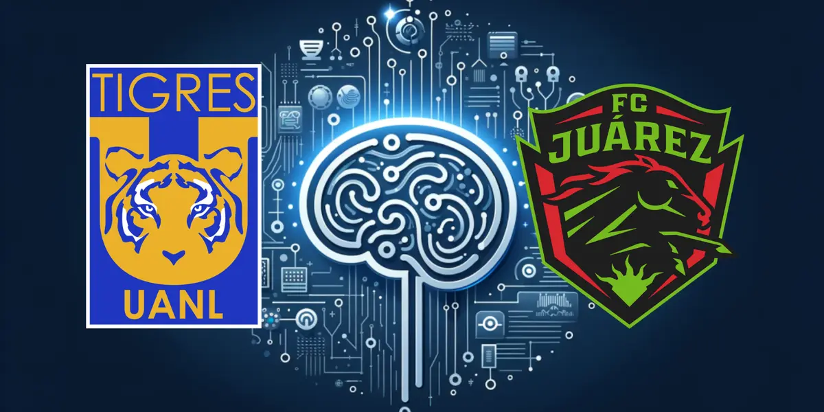 Tigres vs Juárez Foto: SCIweb y Escudoteca