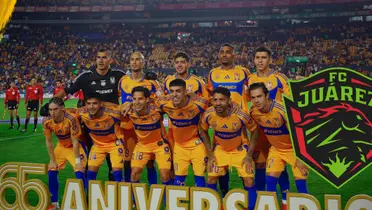 Tigres vs Juárez Foto: Tigres UANL y Escudoteca