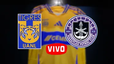 Tigres vs Mazatlán Foto: Escudoteca y Liga MX
