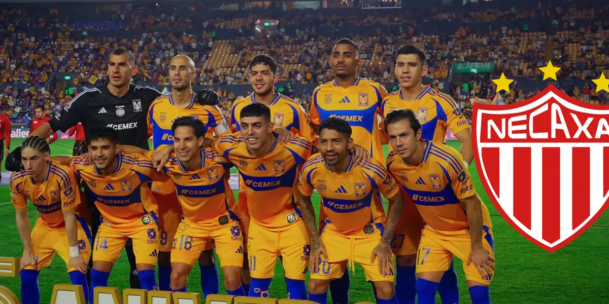 Tigres vs Necaxa Foto: Tigres UANL y Escudoteca