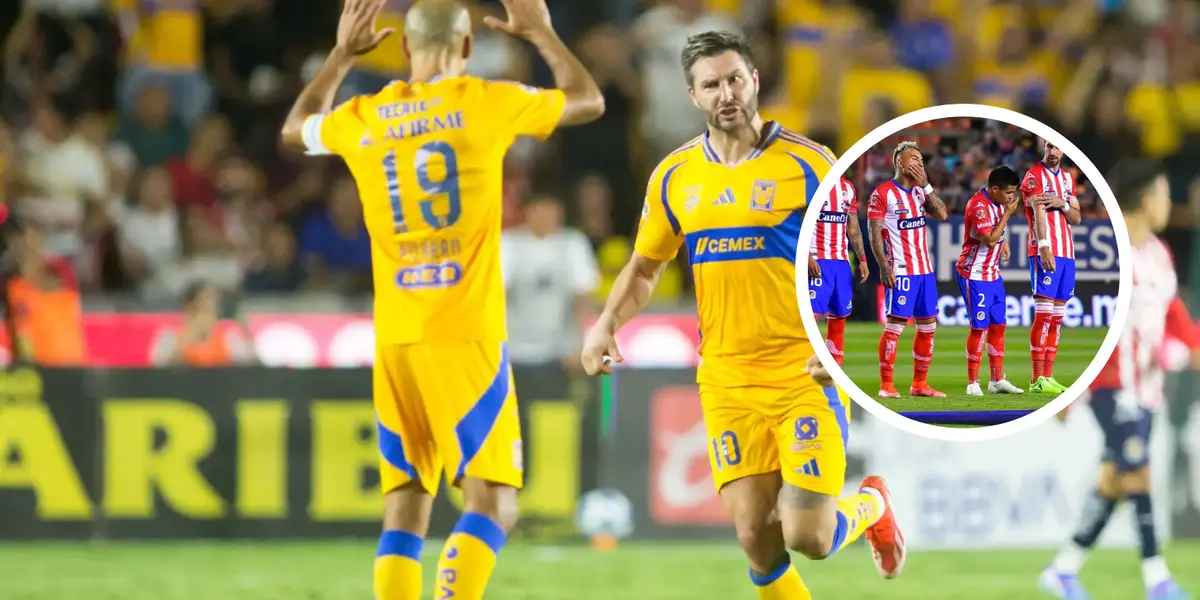 Tigres vs San Luis Foto: Goal y ESPN