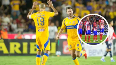 Tigres vs San Luis Foto: Goal y ESPN