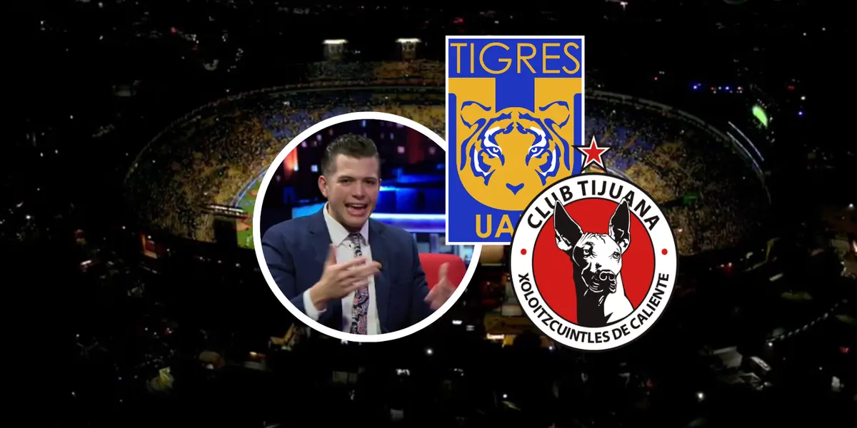Tigres vs Xolos de Tijuana Foto: Captura de Fox Deportes y Canal 6, Escudoteca