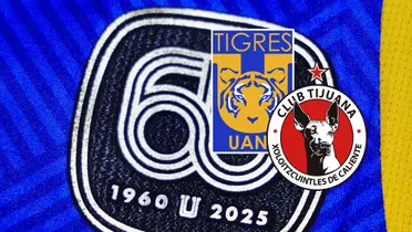 Tigres vs Xolos Foto: Club Tigres y Escudoteca