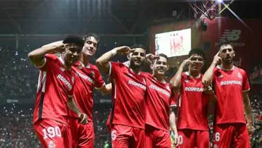 Toluca celebrando gol (FUENTE: Durango Digital)