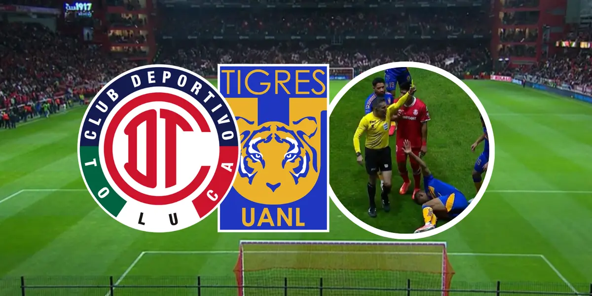 Toluca vs Tigres Foto: Captura de TUDN y Escudoteca