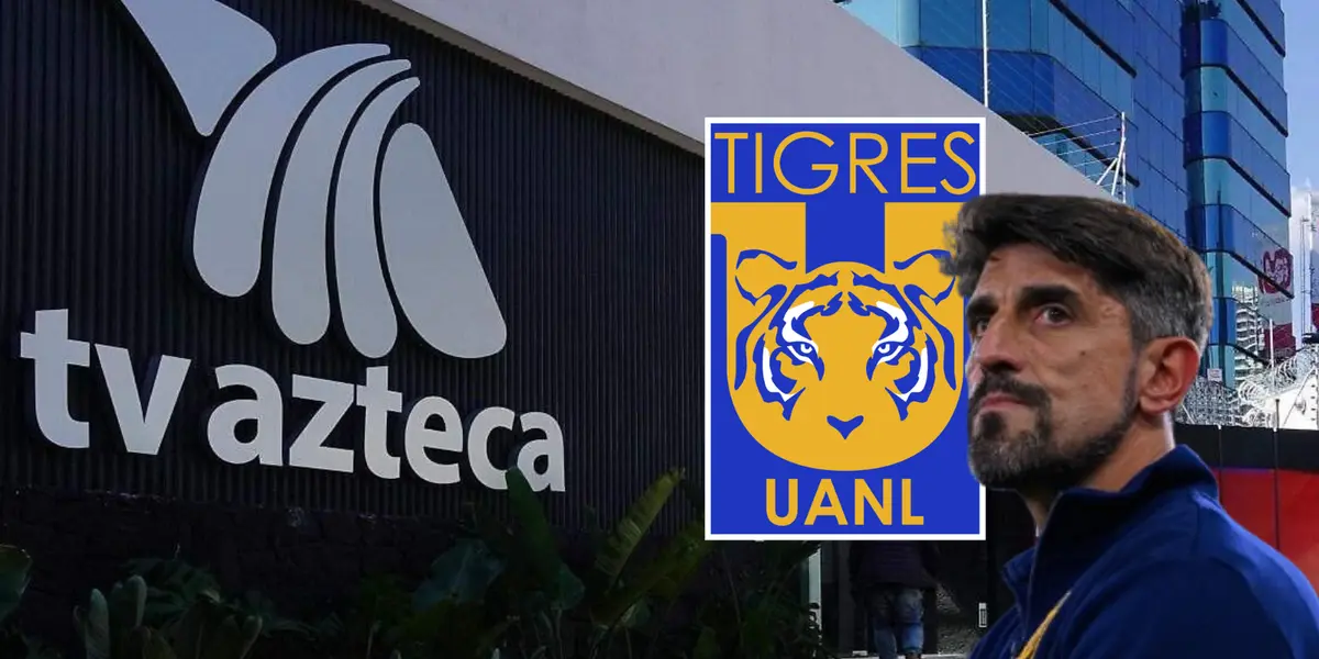 TV Azteca y Veljko Paunovic Foto: El Sol y Club Tigres