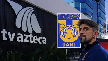 TV Azteca y Veljko Paunovic Foto: El Sol y Club Tigres
