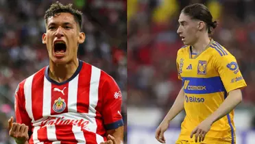 Un posible trueque entre Chivas y Tigres incluiría a Flores y a Chiquete / Fotos: X