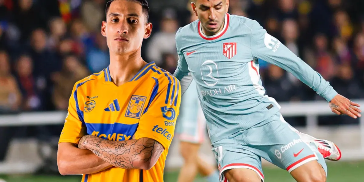 Uriel Antuna y Ángel Correa Foto: Atleti y Tigres UANL