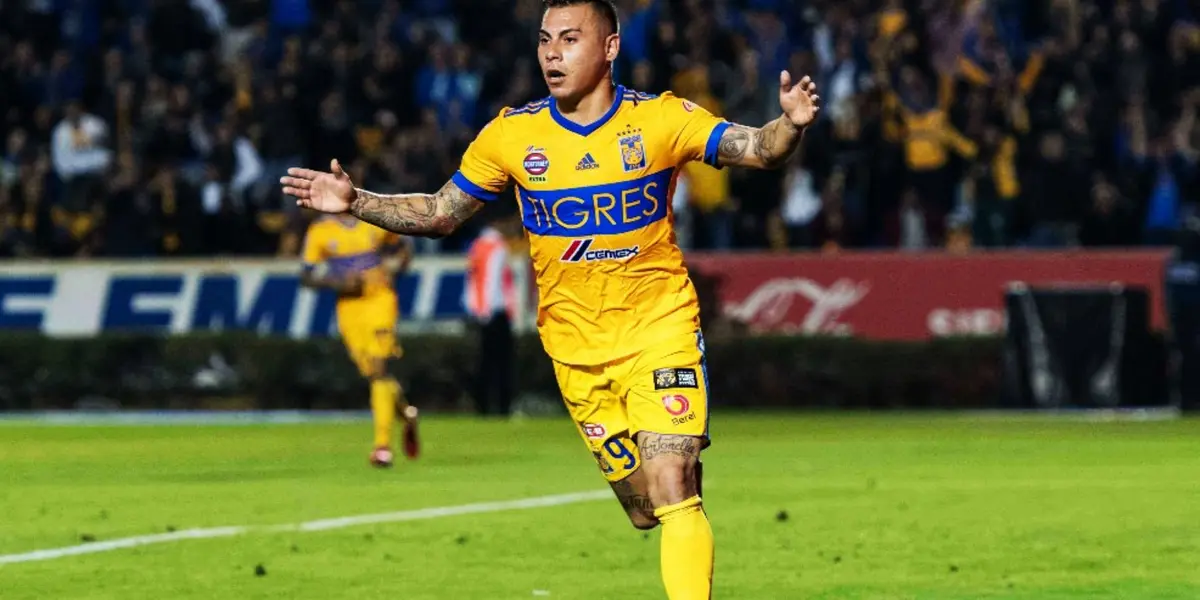 Vargas, sumó 38 goles con Tigres / @TigresOficial