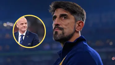 Veljko Paunovic, Gianni Infantino Foto: Tigres UANL y FIFA