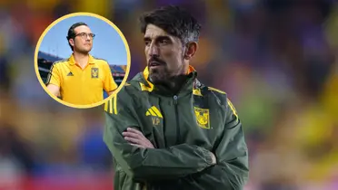 Veljko Paunovic y Mauricio Culebro Foto: Tigres UANL