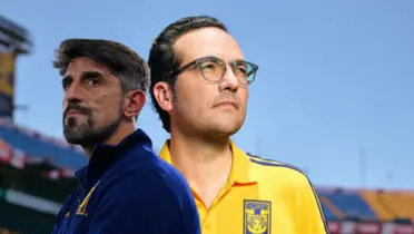 Veljko Paunovic y Mauricio Culebro Foto. Tigres UANL