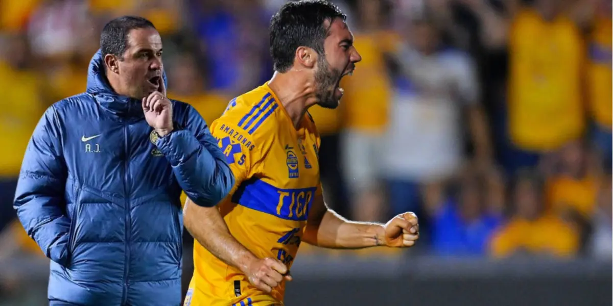 Vigón con Tigres y Jardine/FOTO: Transfermarkt